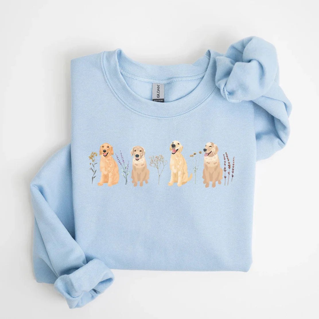 Floral Golden Retriever Sweater