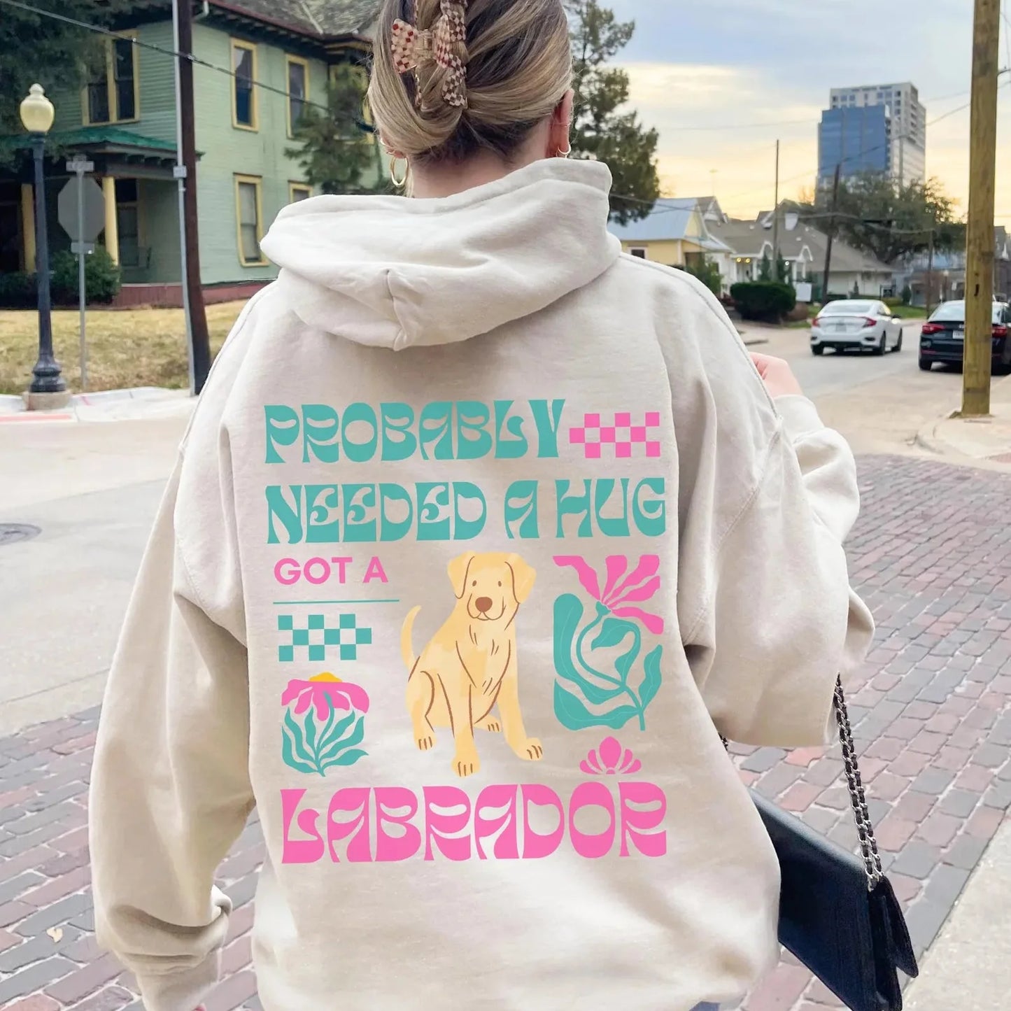 Probably Needed A Hug Labrador Hoodie