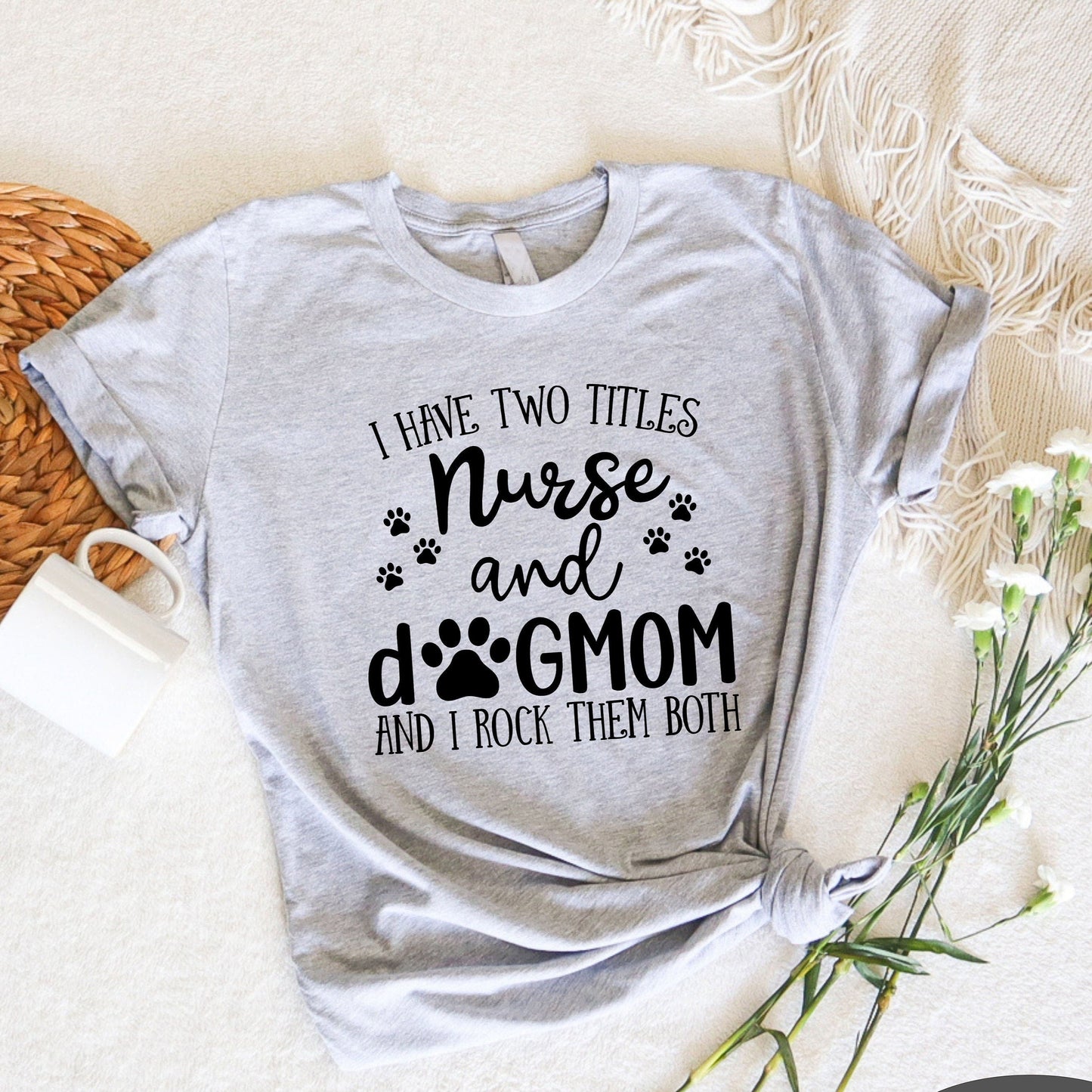 Nurse & Dog Mom Sweater