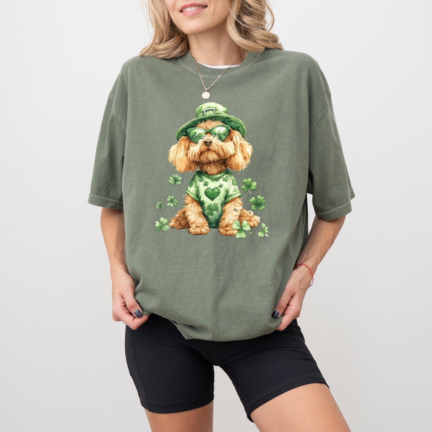 Golden Doodle St Patrick's Day Tee