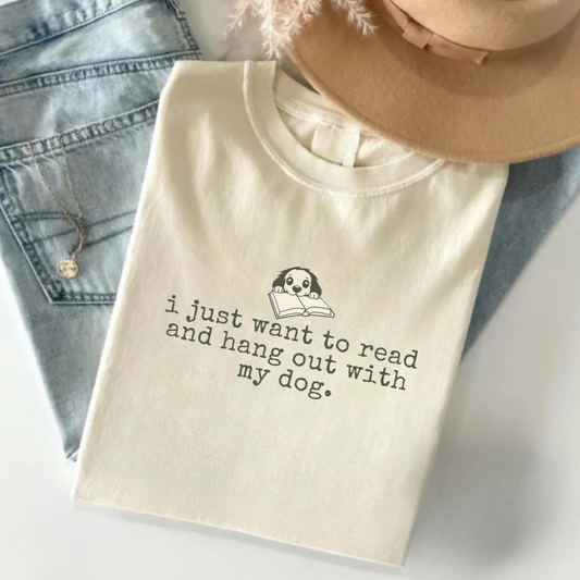 Dog Book Lover Tee