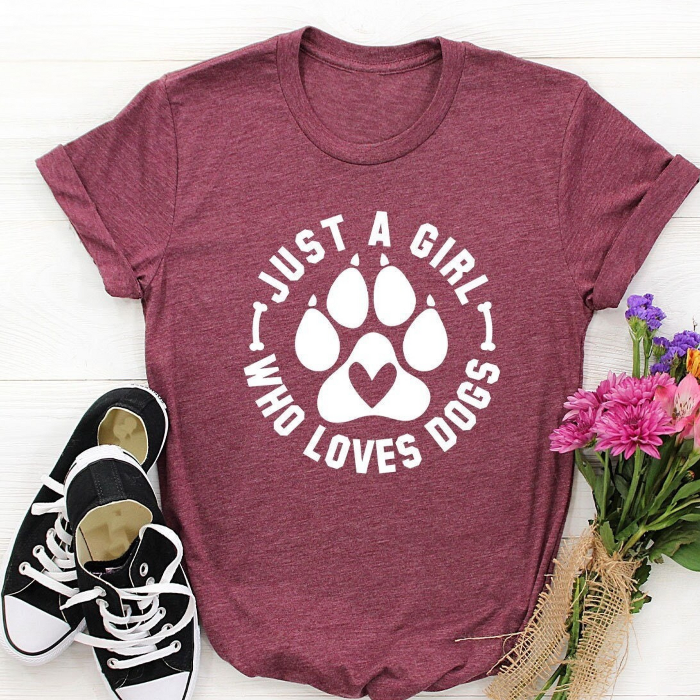 Stay At Home Dog Mom Tee