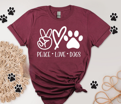 Peace Love Dogs Tee V2