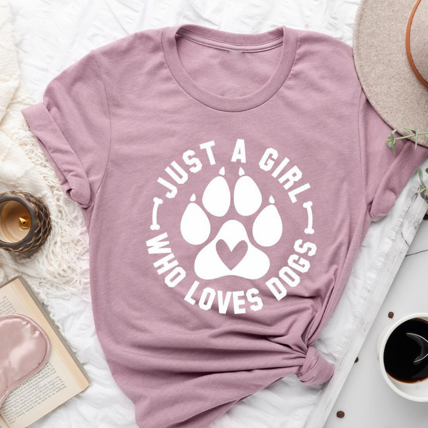Stay At Home Dog Mom Tee