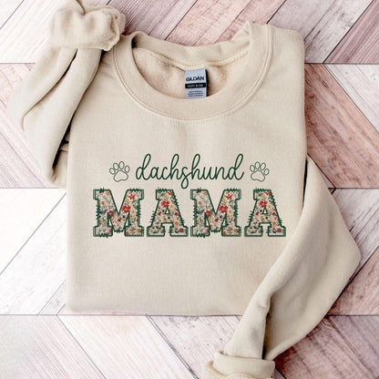 Floral Dachshund Sweater V2