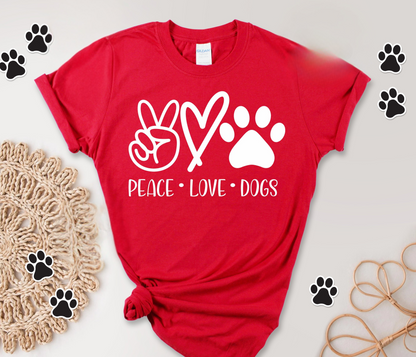 Peace Love Dogs Tee V2