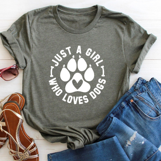 Stay At Home Dog Mom Tee