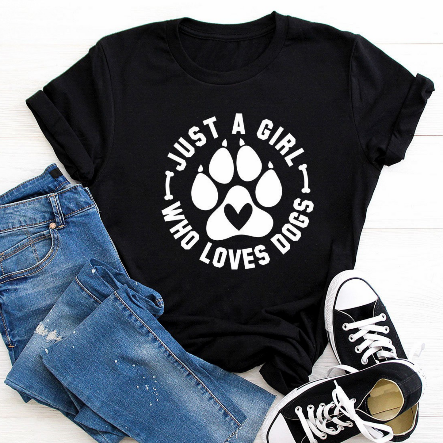 Stay At Home Dog Mom Tee
