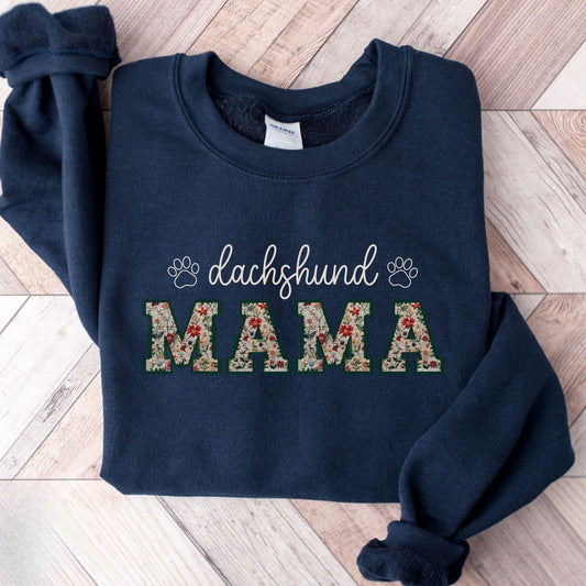 Floral Dachshund Sweater V2