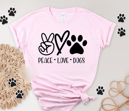 Peace Love Dogs Tee V2