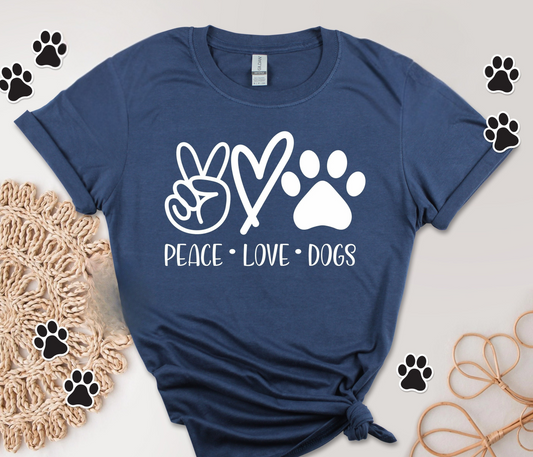 Peace Love Dogs Tee V2