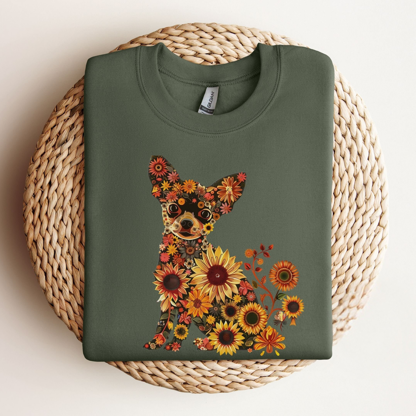 Floral Chihuahua Sweater