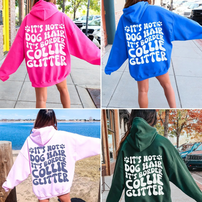 Border Collie Glitter Hoodie