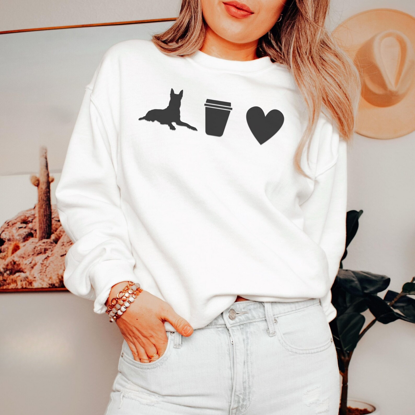 Belgian Malinois Coffee Sweatshirt