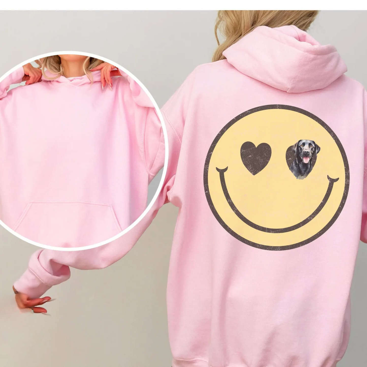 Black Lab Smiley Sweater