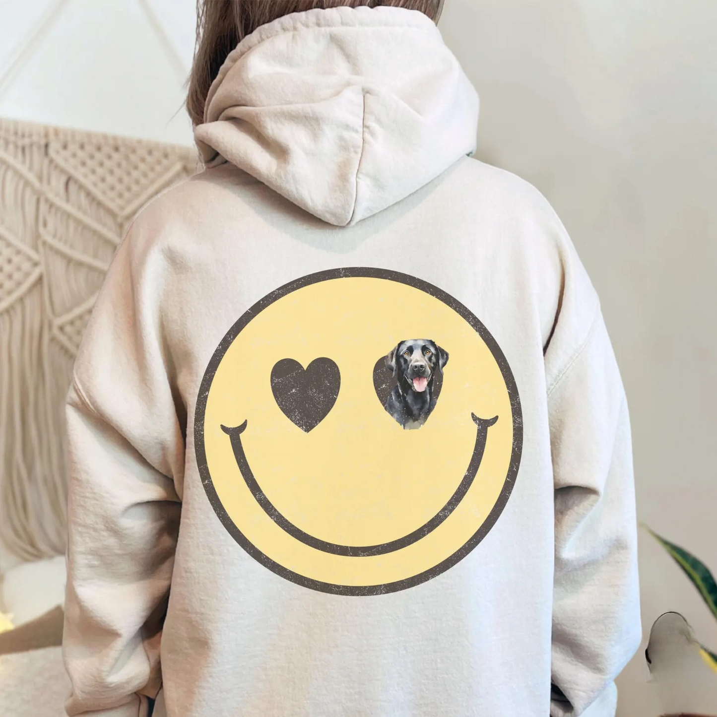 Black Lab Smiley Sweater