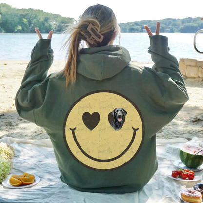 Black Lab Smiley Sweater