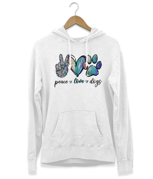 Peace, Love & Dogs Hoodie