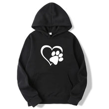 Afbeelding in Gallery-weergave laden, Heart &amp; Dog Paw Hoodie
