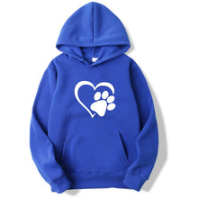 Afbeelding in Gallery-weergave laden, Heart &amp; Dog Paw Hoodie
