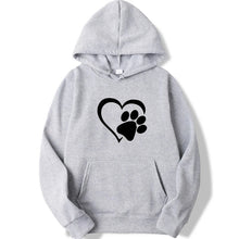 Afbeelding in Gallery-weergave laden, Heart &amp; Dog Paw Hoodie
