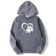 Afbeelding in Gallery-weergave laden, Heart &amp; Dog Paw Hoodie
