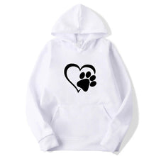 Afbeelding in Gallery-weergave laden, Heart &amp; Dog Paw Hoodie
