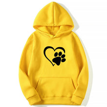 Afbeelding in Gallery-weergave laden, Heart &amp; Dog Paw Hoodie
