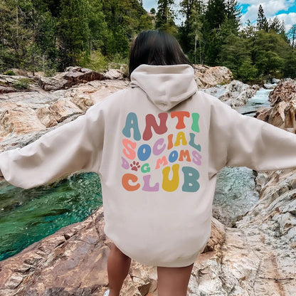 Anti Social Dog Mom Hoodie V2