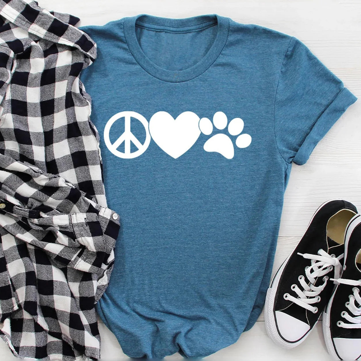 Peace Love Dogs Tee V7