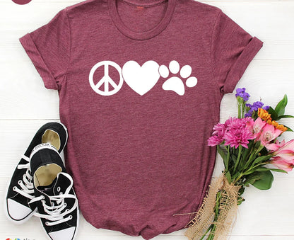 Peace Love Dogs Tee V7