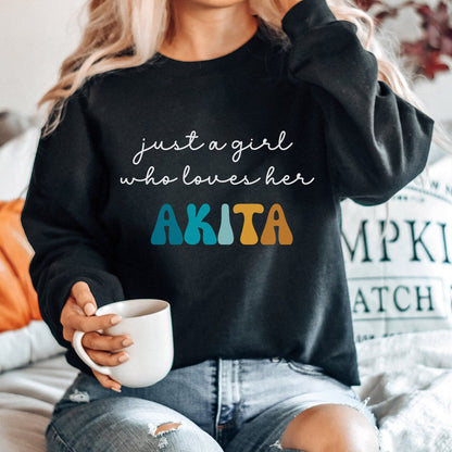 Just A Girl Akita Sweater