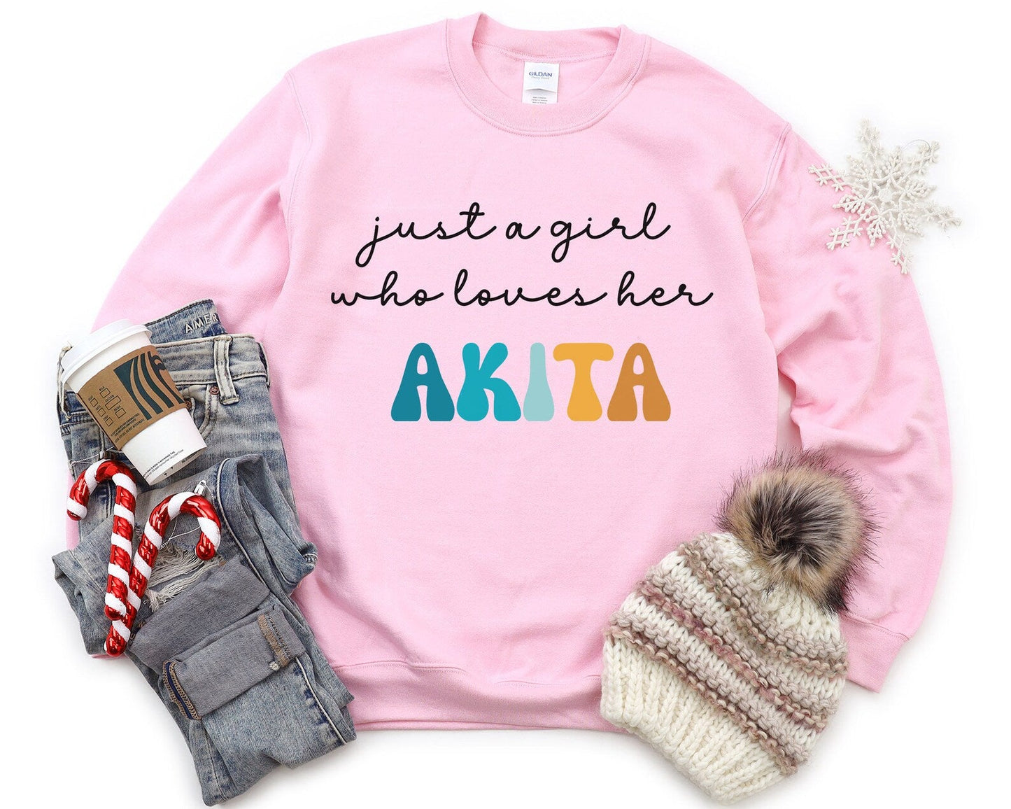 Just A Girl Akita Sweater