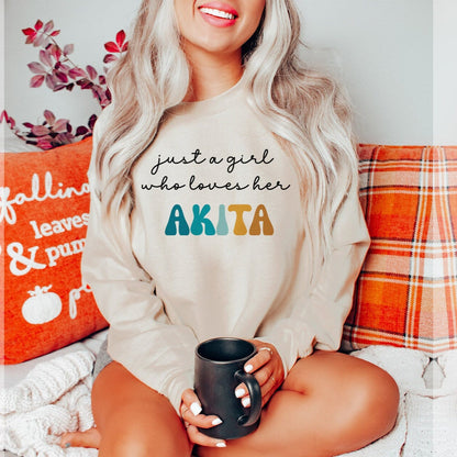 Just A Girl Akita Sweater