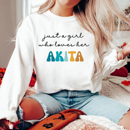 Just A Girl Akita Sweater