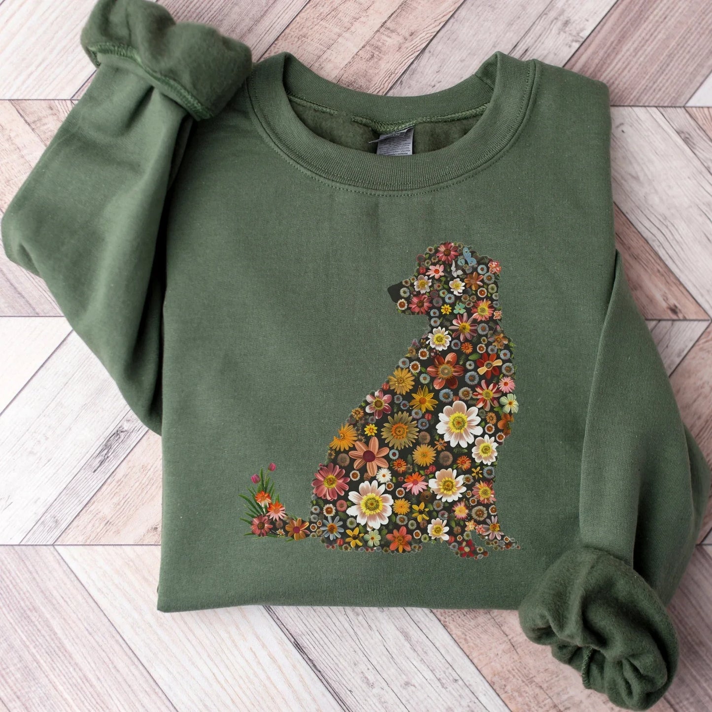 Floral Golden Sweater V6