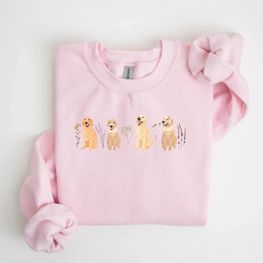 Floral Golden Retriever Sweater