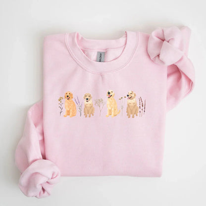 Floral Golden Retriever Sweater