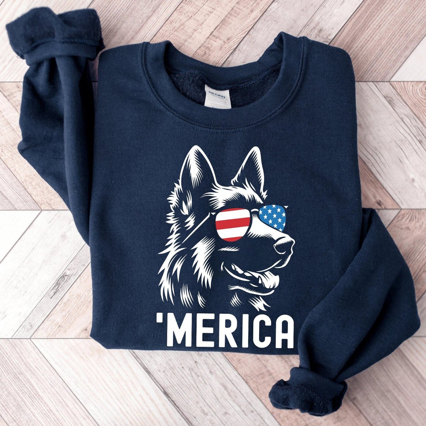 Merica German Shepherd Sweater