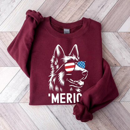 Merica German Shepherd Sweater