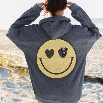 Black Lab Smiley Sweater