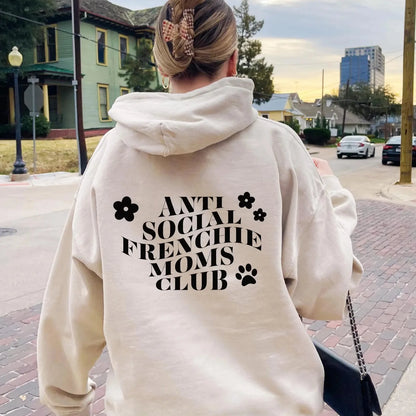 Frenchie Mom's Club Hoodie
