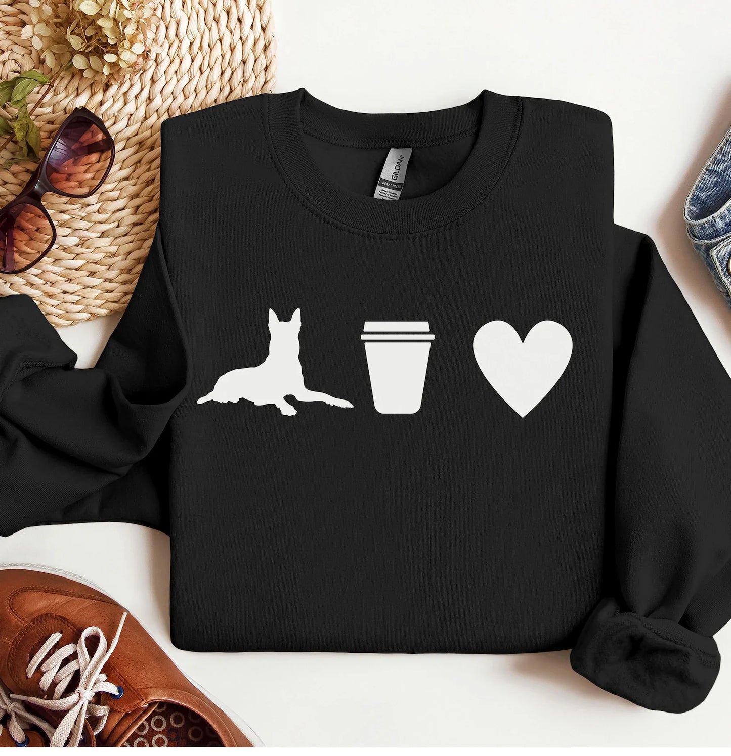 Belgian Malinois Coffee Sweatshirt