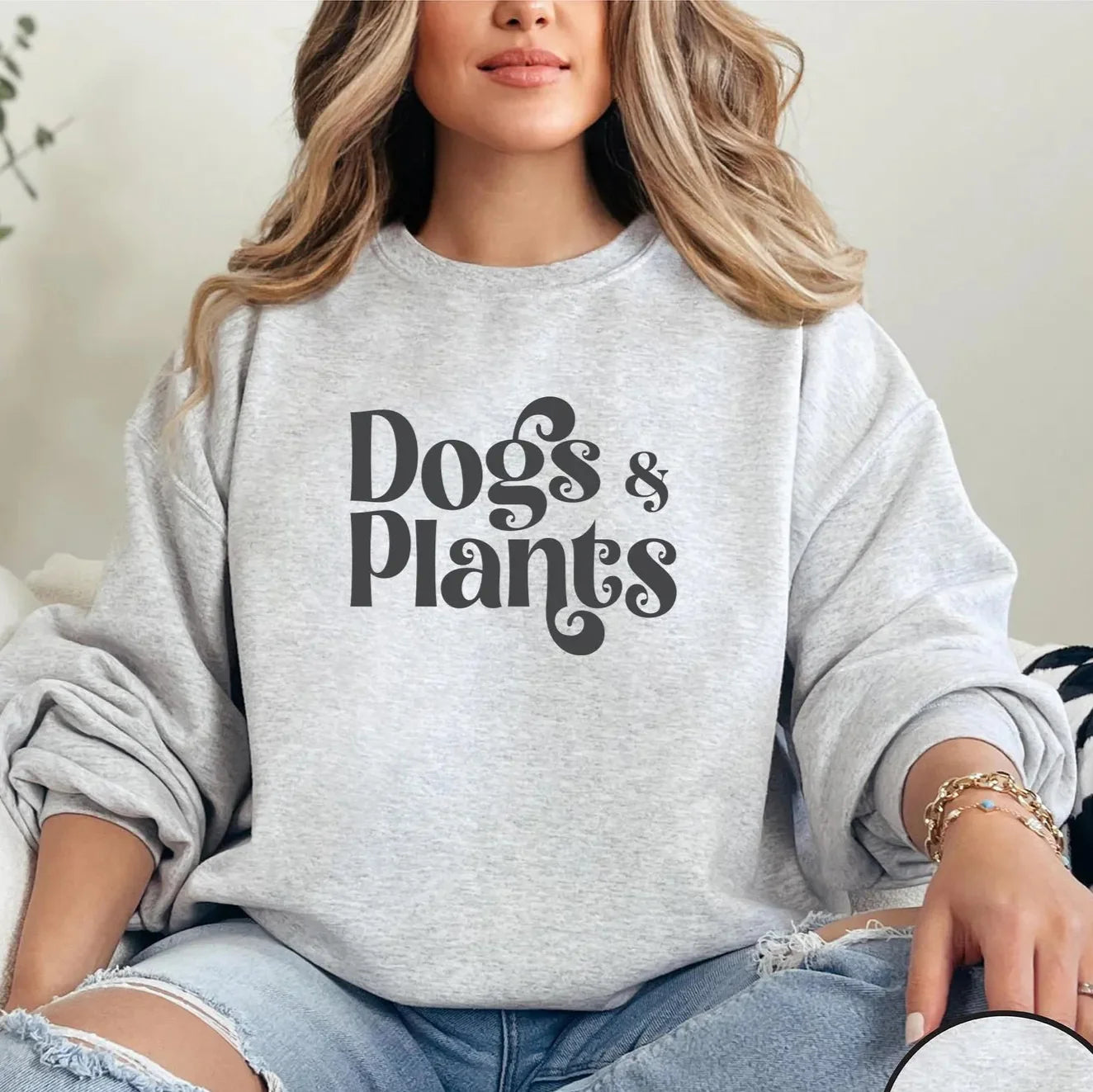 Dogs & Plants Sweater