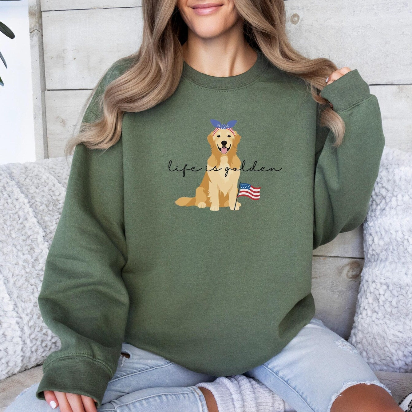 Life Is Golden USA Sweater