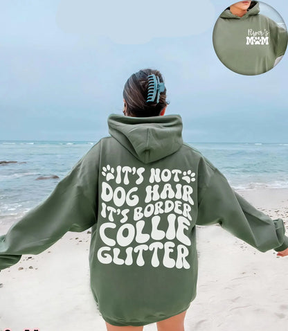 Border Collie Glitter Hoodie