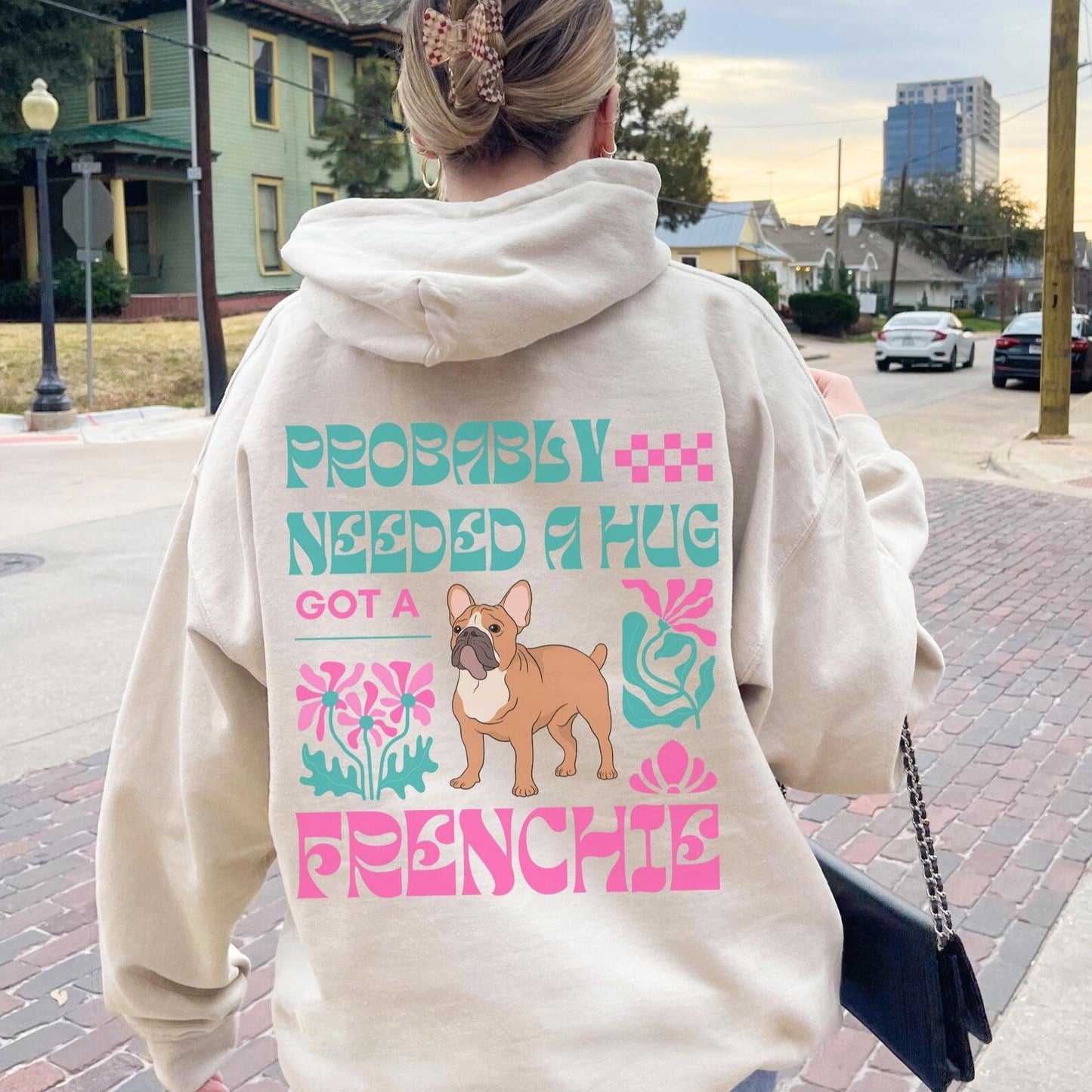 Probably Needed A Hug Frenchie Hoodie