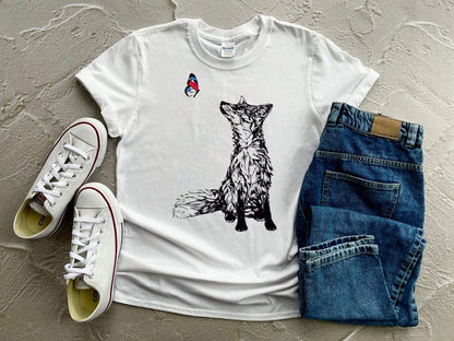 Fox and Butterfly Tee