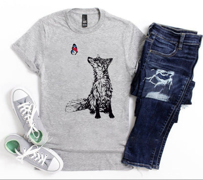 Fox and Butterfly Tee