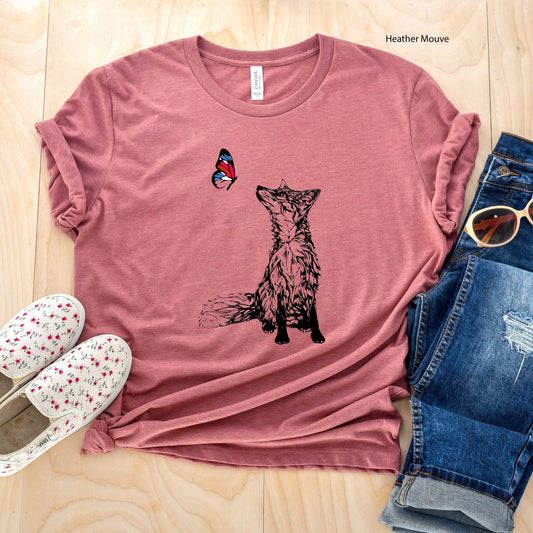 Fox and Butterfly Tee